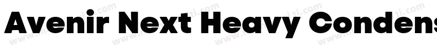 Avenir Next Heavy Condensed字体转换
